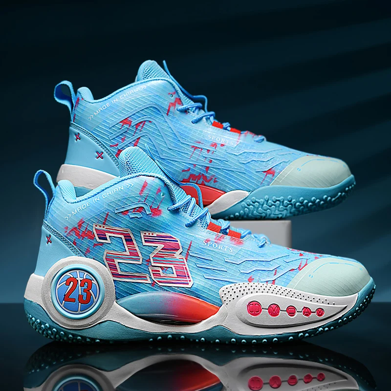 Cushioning Unisex Professional Basketball Shoes Non-Slip Wear-Resistant Basketball Sneakers Platform High Sports Shoes For Men
Cushioning Unisex Professional Basketball Shoes Non-Slip Wear-Resistant Basketball Sneakers Platform High Sports Shoes For Men
