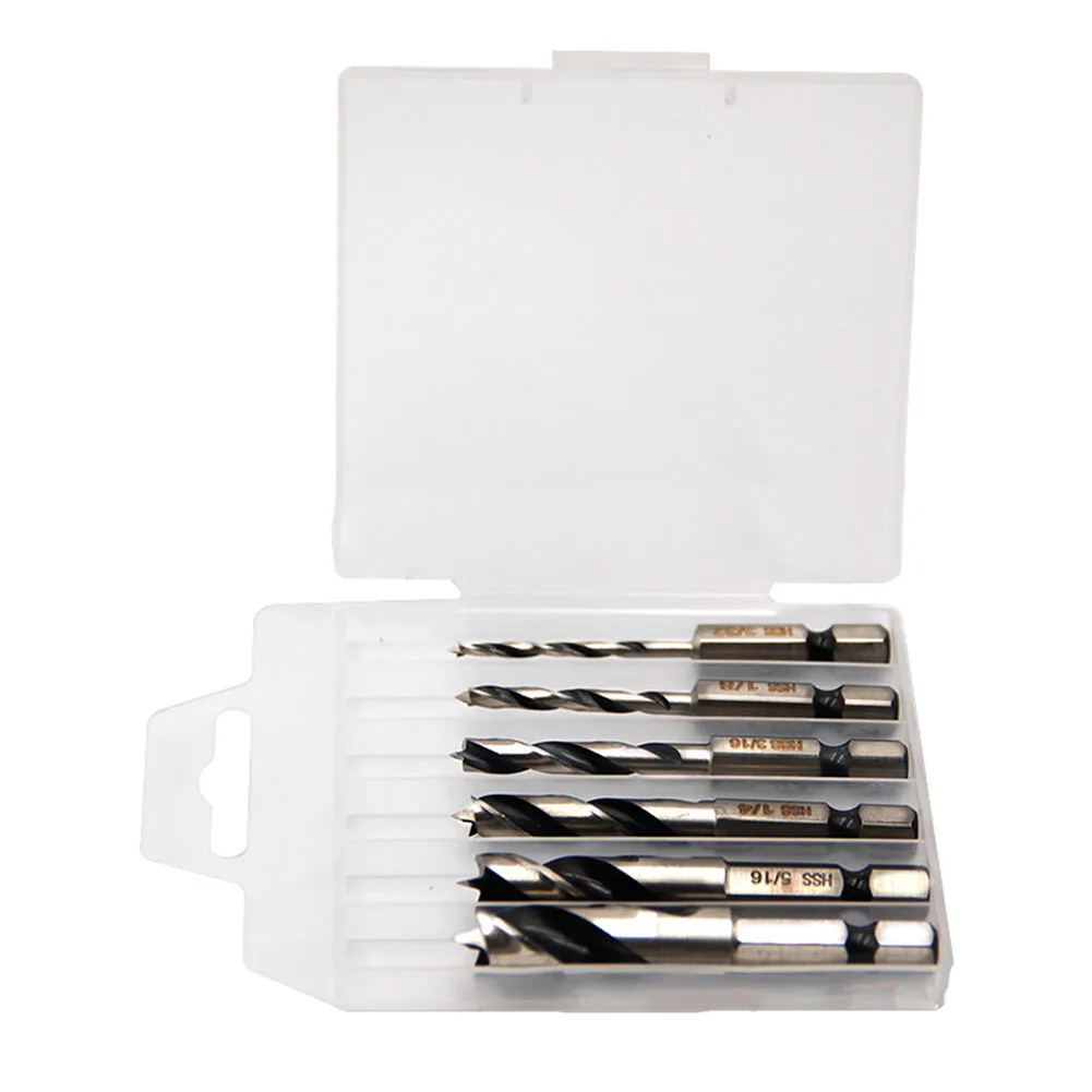 1/4inch Hex Handle Drill Bit Set 6pcs High Hardness Imperial Magnetic Three-pointed Two-edged Two-groove 1/4inch
1/4inch Hex Handle Drill Bit Set 6pcs High Hardness Imperial Magnetic Three-pointed Two-edged Two-groove 1/4inch
