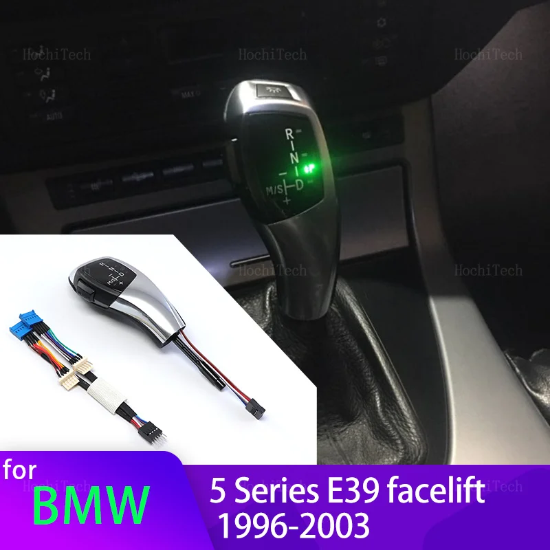 

Plug&Play LED Handles Gear Shift Knob Lever Stick Head For BMW 5 Series E39 520i 523i 525i 528i 530i 535i Facelift 1996-2003