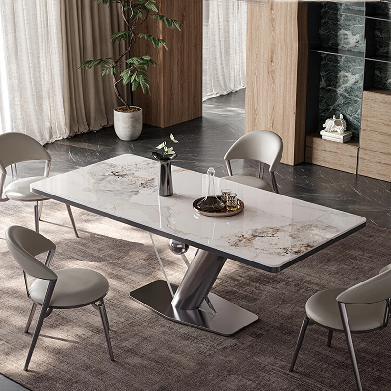 Salon Nordic Dining Table Set Ergonomic Design Mobile Dining Room Sets Modern Accent Comedores Mesa Y Silla Home Furniture DWH
Salon Nordic Dining Table Set Ergonomic Design Mobile Dining Room Sets Modern Accent Comedores Mesa Y Silla Home Furniture DWH