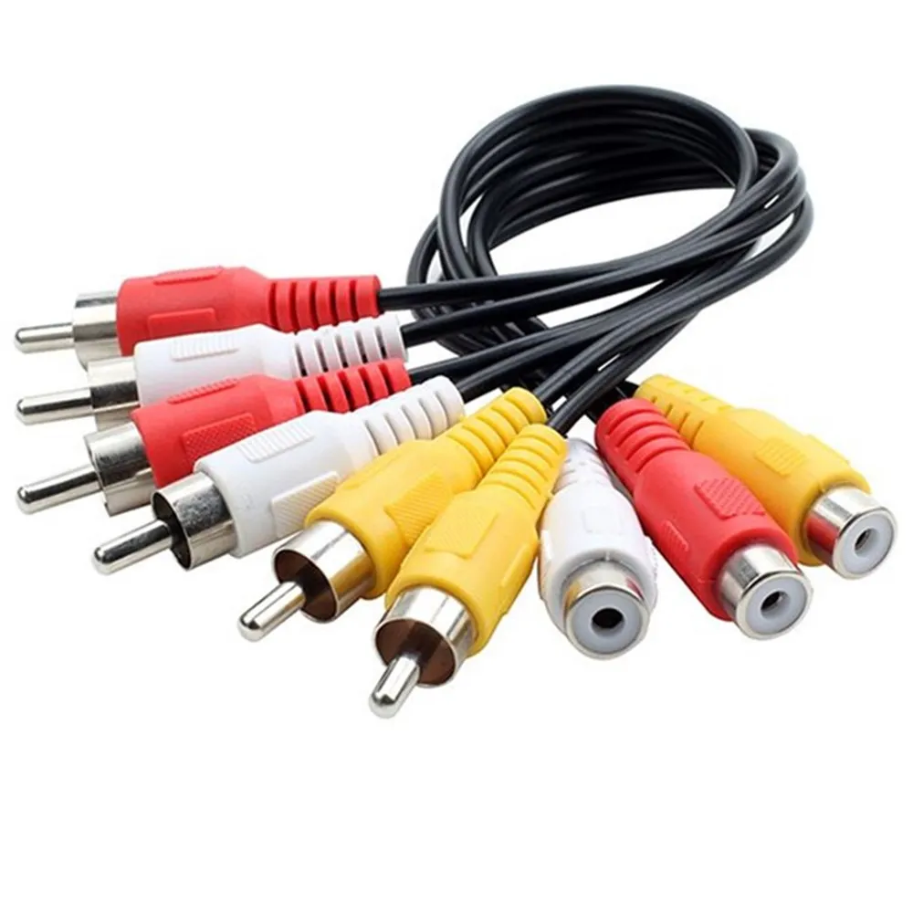 Audio Video AV Adapter Cable for TV DVD Player Video 3 RCA to 6 RCA Male Female Plug Splitter Splitter HD-TV RCA Cable 
Audio Video AV Adapter Cable for TV DVD Player Video 3 RCA to 6 RCA Male Female Plug Splitter Splitter HD-TV RCA Cable