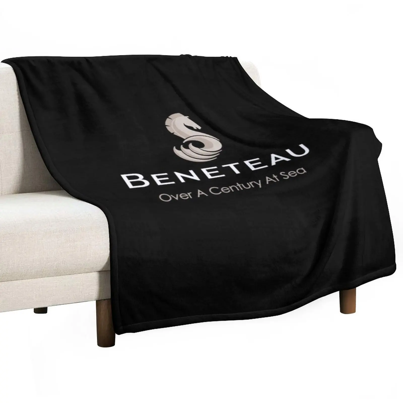 

Beneteau Sailboat Logo Throw Blanket Shaggy Blanket Multi-Purpose Fashion Sofa Blankets Luxury Designer Blanket