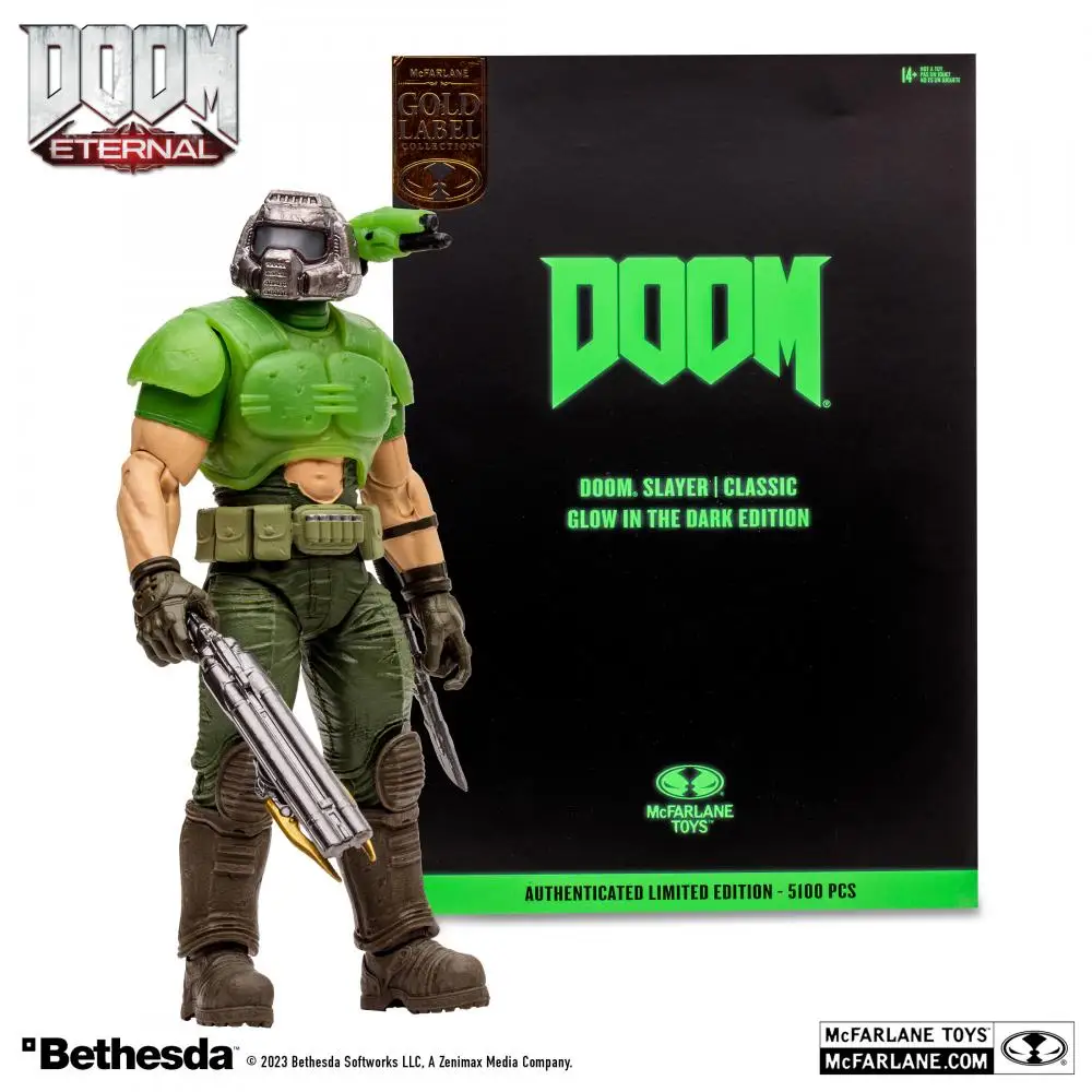 Mcfarlane Doom Slayer Classic (светится в темноте Edition), Золотая этикетка, 7-дюймовая экшн-фигурка, Коллекционная модель, игрушка в подарок
Mcfarlane Doom Slayer Classic (светится в темноте Edition), Золотая этикетка, 7-дюймовая экшн-фигурка, Коллекционная модель, игрушка в подарок
