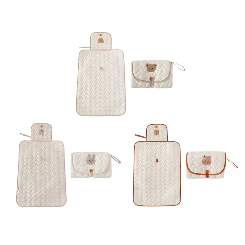 Foldable Infant Baby Changing Pad Kit Waterproof for Home Travel Outside Cotton N1HB
Foldable Infant Baby Changing Pad Kit Waterproof for Home Travel Outside Cotton N1HB