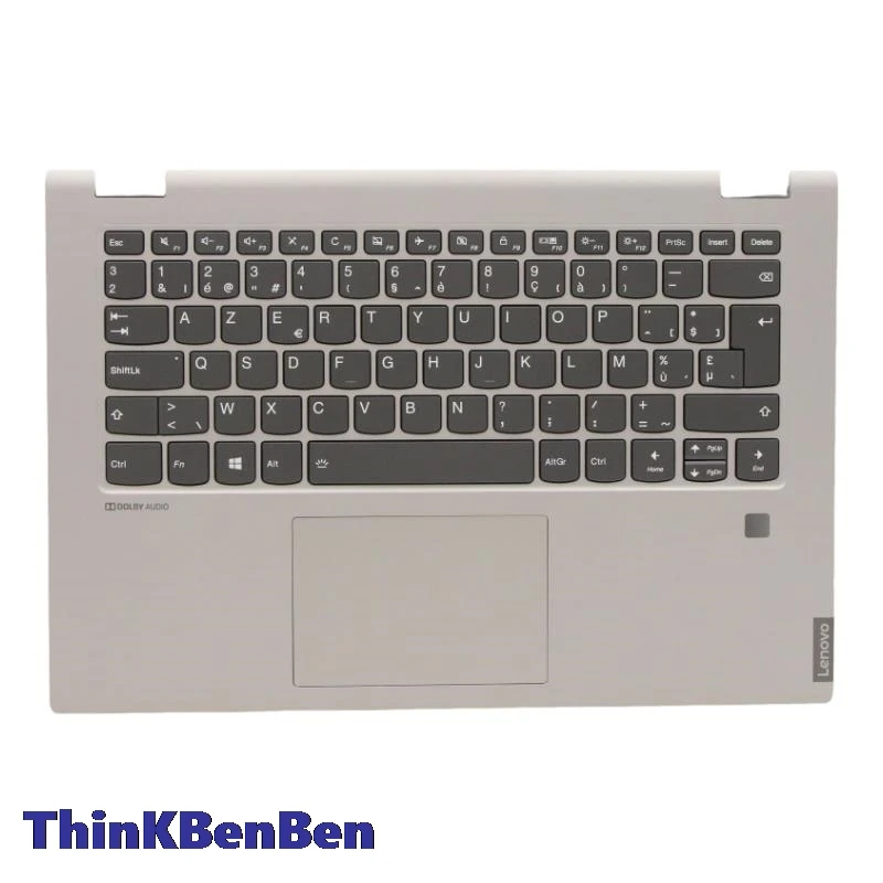 

BE Belgian Backlit Keyboard GY PL Upper Case Palmrest Shell Cover FPR For Lenovo Ideapad C340 Flex 14 IAP IML IWL 5CB0S17466