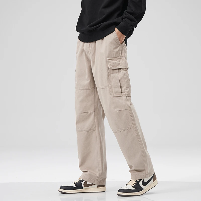 Autumn Solid Color Cargo Pants Men Soft 100% Cotton Trousers Side Pockets Baggy Casual Daily Wear
Autumn Solid Color Cargo Pants Men Soft 100% Cotton Trousers Side Pockets Baggy Casual Daily Wear