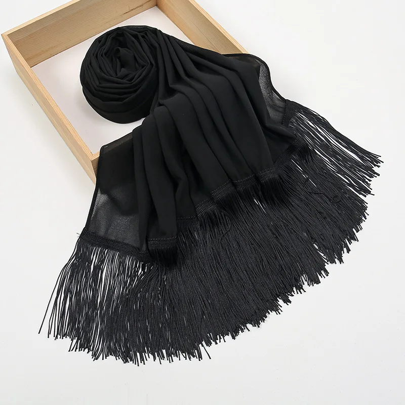 180 * 70CM Plain Pearl Chiffon Long Tassel Hijab Scarf Muslim Türkiye Dubai Scarf Malaysian Head Scarf Headwraps for Women
180 * 70CM Plain Pearl Chiffon Long Tassel Hijab Scarf Muslim Türkiye Dubai Scarf Malaysian Head Scarf Headwraps for Women