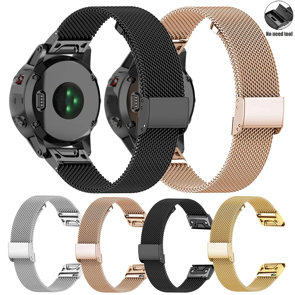 26 22 20mm Mesh Watch Band For Garmin Fenix 7x 6 Pro 5S Plus 3 HR Stainless Steel Milanese Bracelet Band For Approach S60 S62
26 22 20mm Mesh Watch Band For Garmin Fenix 7x 6 Pro 5S Plus 3 HR Stainless Steel Milanese Bracelet Band For Approach S60 S62