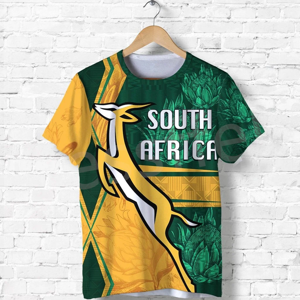 

Tessffel Black History County South Africa Tattoo 3DPrint Men/Women Summer Streetwear Casual Funny Short Sleeves T-Shirts 1A