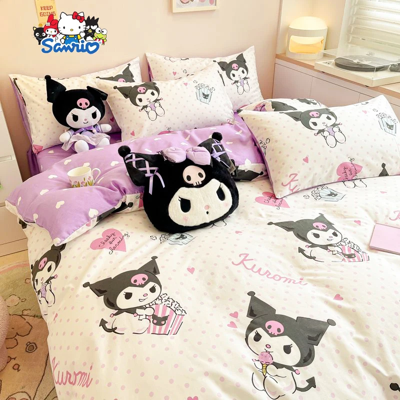 Sanrio Kuromi Anime Cute Cartoon Cinnamoroll My Melody Student Dormitory Bedding Four Piece Sheet Quilt Cover Girls Toys Gifts
Sanrio Kuromi Anime Cute Cartoon Cinnamoroll My Melody Student Dormitory Bedding Four Piece Sheet Quilt Cover Girls Toys Gifts