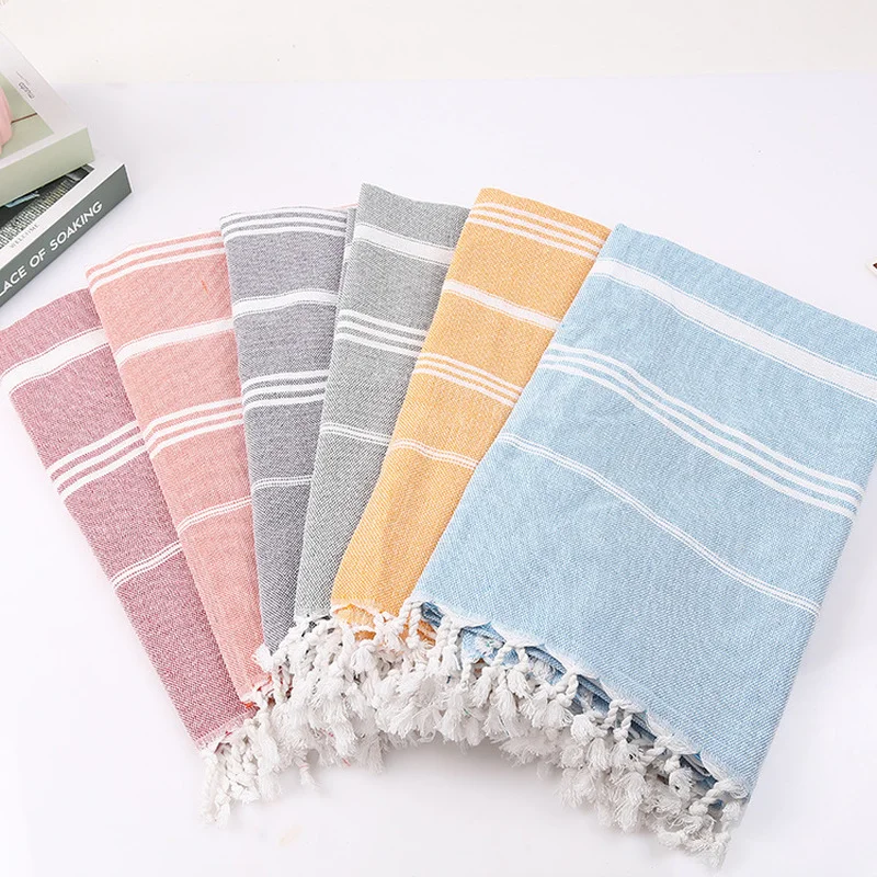 

Bubble Kiss Beach Towel 100X180cm Turkish Beach Towels Quick Dry 100% Cotton Swim Towel Sports Bath Towel Useful Tassel Towel