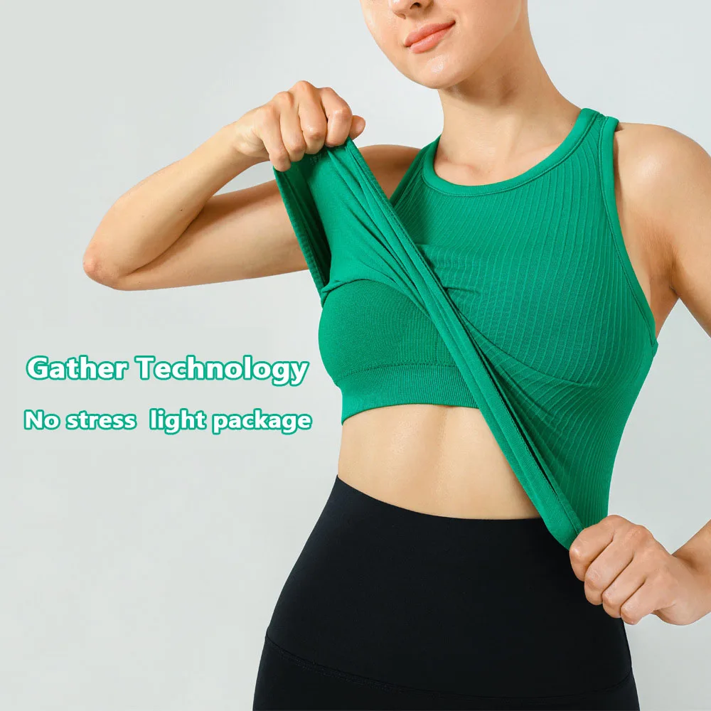 NWT Yoga RIBBED Racerback Texsure Crop Tank Workout Gym Bras Women Racerback Vest Sexy Sports Sleeveless Shirt Athletic Tops
NWT Yoga RIBBED Racerback Texsure Crop Tank Workout Gym Bras Women Racerback Vest Sexy Sports Sleeveless Shirt Athletic Tops