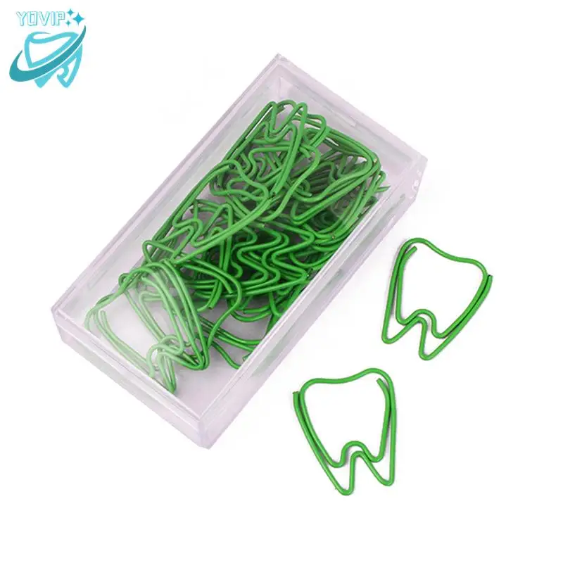 20pcs Creative Tooth Shape Paper Clips Note Metal Paperclip Binder Clips Dental Stationery Office Gift Supplies
20pcs Creative Tooth Shape Paper Clips Note Metal Paperclip Binder Clips Dental Stationery Office Gift Supplies