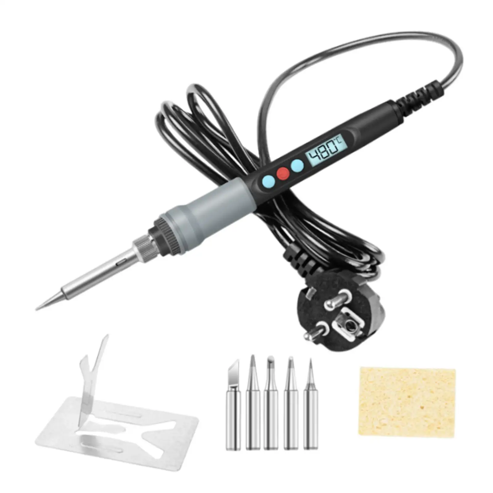 Electric Soldering Station Soldering Iron Station Digital Soldering Station for Hobby DIY Repairs Home Appliance Circuit Boards
Electric Soldering Station Soldering Iron Station Digital Soldering Station for Hobby DIY Repairs Home Appliance Circuit Boards
