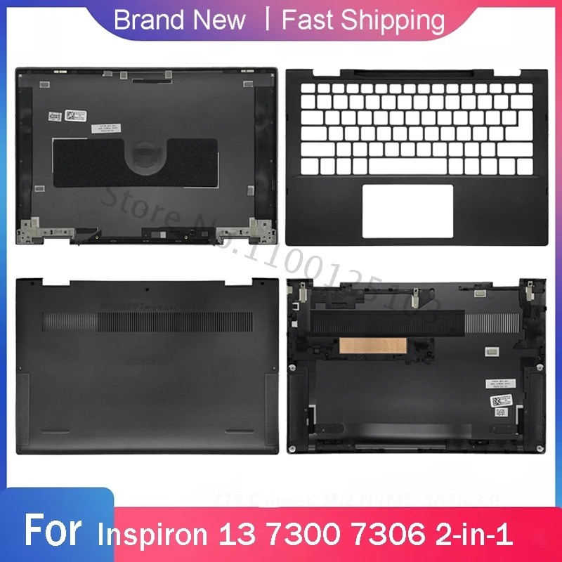

Новая Нижняя основа для ноутбука Dell Inspiron 13 7300 7306 2 в 1, задняя крышка ЖК-дисплея, Упор для рук, верхняя задняя крышка, коричневая Оболочка A C D