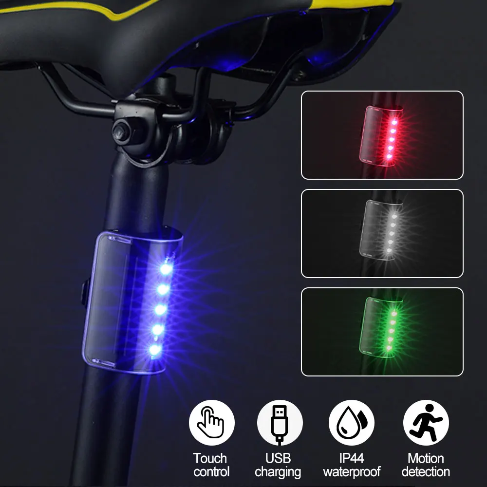 Novedade Intelligent Recharging Tail Light Automatic Start-stop Touch Control Warning Light LED Ring Lights Cycling Accessories
Novedade Intelligent Recharging Tail Light Automatic Start-stop Touch Control Warning Light LED Ring Lights Cycling Accessories