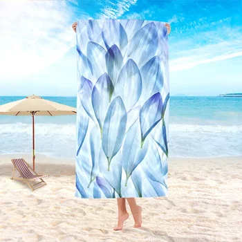 White Wolf Beach Towel Quick-drying Microfiber Swimming Sea Turtle Bath Beach Towel Cooling Towel Adults Kids Sauna Blanket