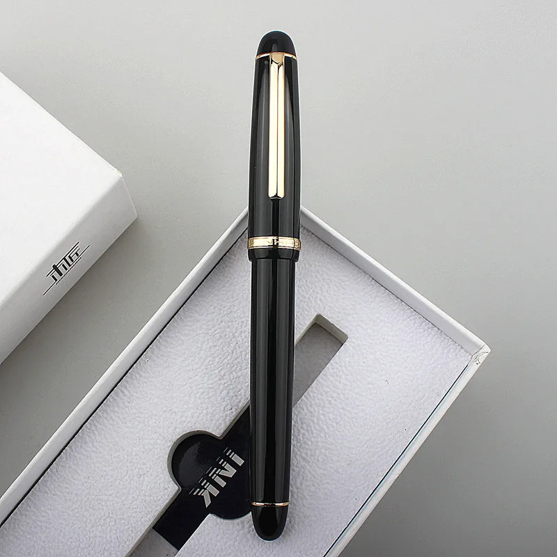 Ручка перьевая Jinhao X350, металлическая, черная/Золотая, EF F Перо из иридия, школьные и офисные принадлежности, подарочные канцелярские принадлежности
Ручка перьевая Jinhao X350, металлическая, черная/Золотая, EF F Перо из иридия, школьные и офисные принадлежности, подарочные канцелярские принадлежности