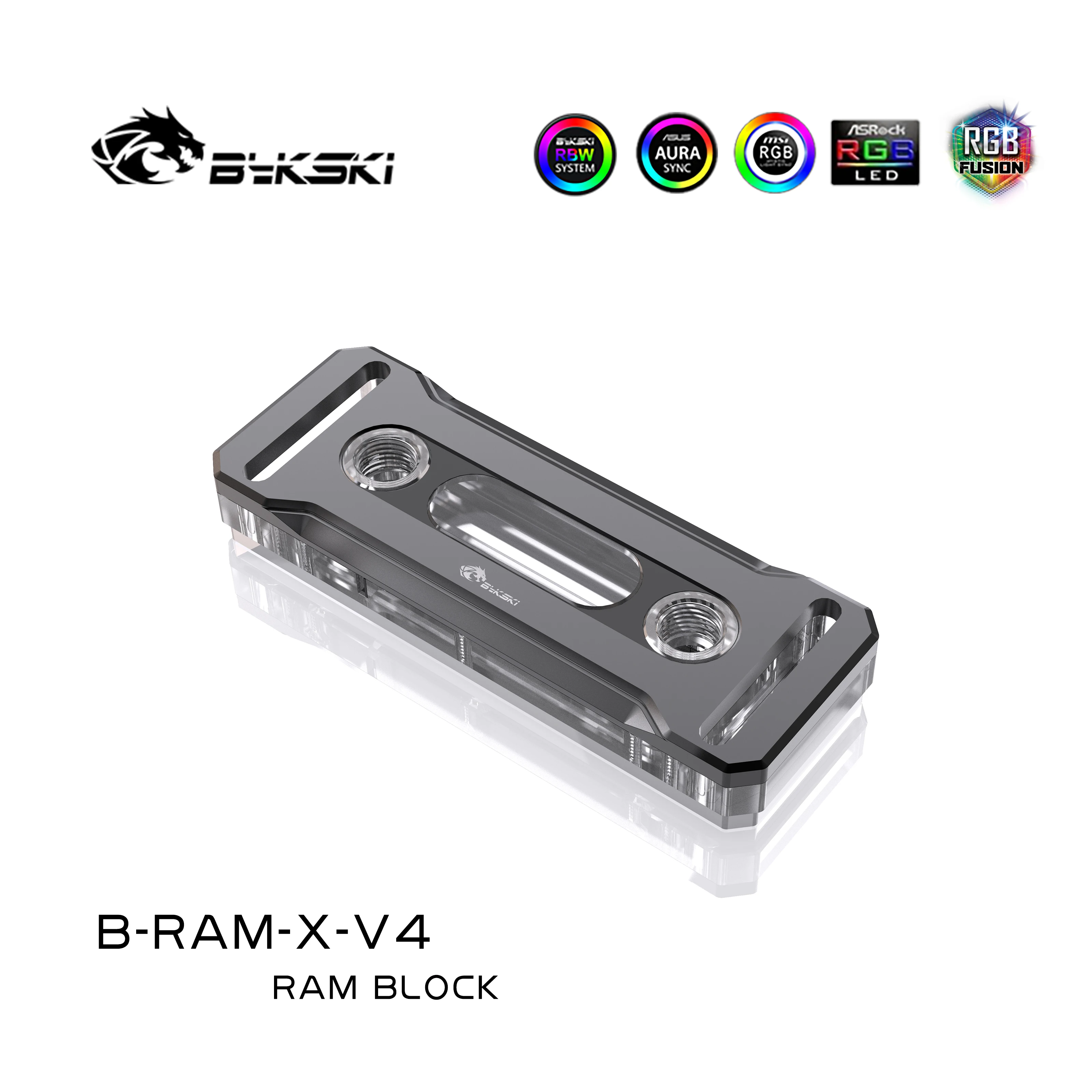 Bykski RAM Water Cooling Block Support Dual Channel Memory Cooler RAM Heatsinks RGB Radiator Copper, B-RAM-X-V4
Bykski RAM Water Cooling Block Support Dual Channel Memory Cooler RAM Heatsinks RGB Radiator Copper, B-RAM-X-V4