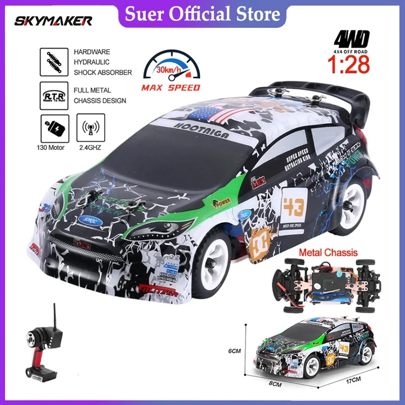 WLtoys K989 RC Car 1/28 RC Car 2.4G 30KM/H High Speed 4WD RC Race Sport Racing Car Rally Kids Gift
WLtoys K989 RC Car 1/28 RC Car 2.4G 30KM/H High Speed 4WD RC Race Sport Racing Car Rally Kids Gift