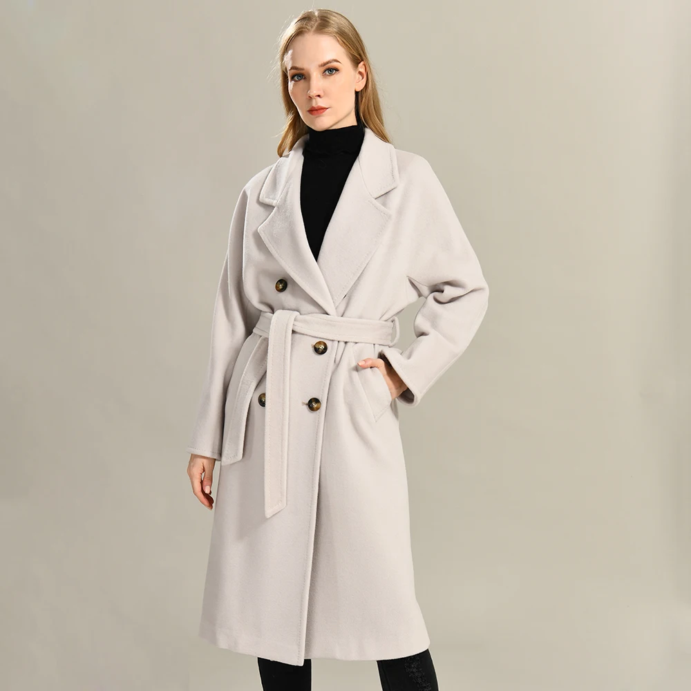 Luxyonuo High-end Cashmere Coat Women's Classic Double-breasted Suit Collar Double Face Wool Coat Belt 2022 Autumn Winter
Luxyonuo High-end Cashmere Coat Women's Classic Double-breasted Suit Collar Double Face Wool Coat Belt 2022 Autumn Winter