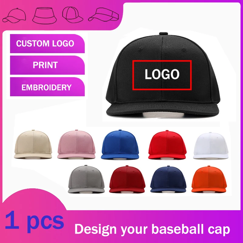 Flat-brimmed Baseball Cap Custom Logo Spring and Summer Outdoor Sports Sunscreen American Casual Hip-hop Hats Men Snapback 
Flat-brimmed Baseball Cap Custom Logo Spring and Summer Outdoor Sports Sunscreen American Casual Hip-hop Hats Men Snapback