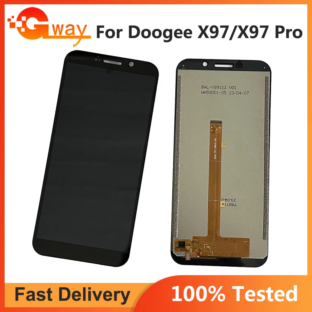 

ЖК-дисплей и сенсорный экран в сборе для DOOGEE X97 Pro, сменный ЖК-дисплей для Doogee X 97 X97, ЖК-датчик с клеем, оригинал протестирован