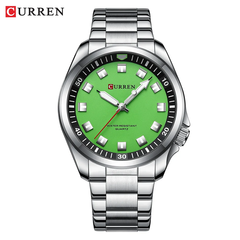

Curren Fashion Watch Men's Stainless Steel Top Brand Luxury Business Waterproof Luminous Hands Quartz Wristwatch For Male Clock