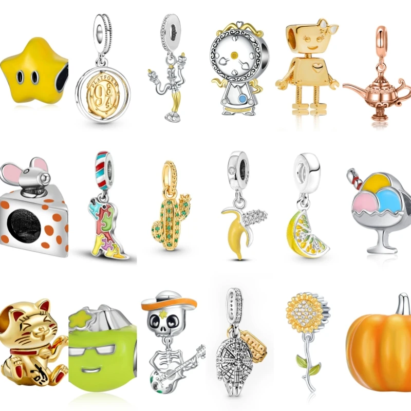 Pandora Charm New Original Yellow Beads Pumpkin Cactus Dog Ice Cream Suitable for Original Pandora Women's Bracelets DIY Jewelry
Pandora Charm New Original Yellow Beads Pumpkin Cactus Dog Ice Cream Suitable for Original Pandora Women's Bracelets DIY Jewelry