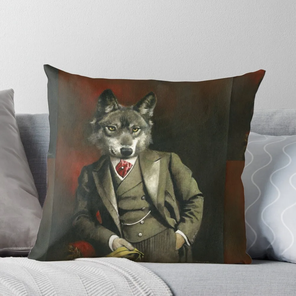 

Victorian Mr Wolf Throw Pillow Ornamental Pillow Sofa Cushion Cover luxury throw pillow covers Luxury Case