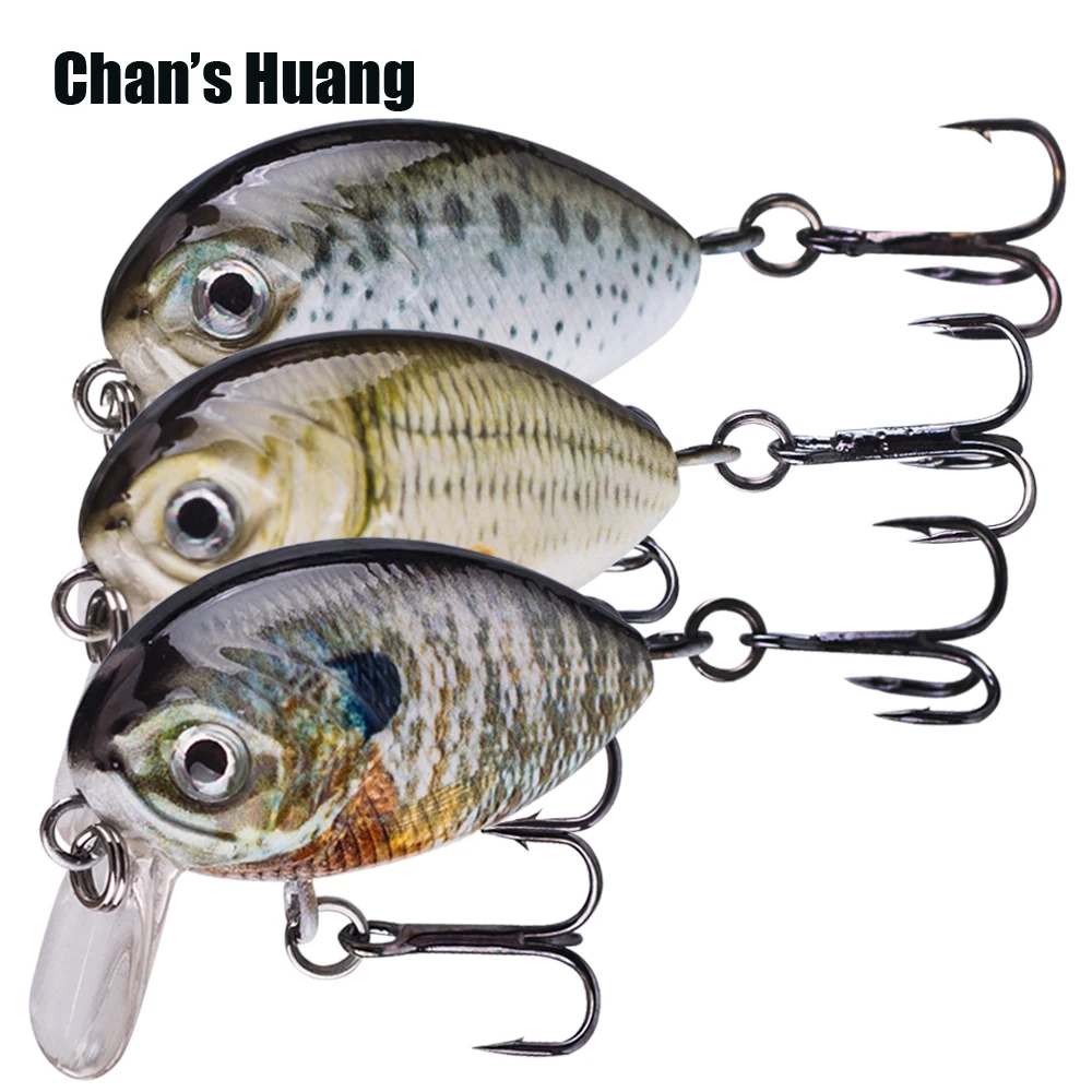 

Chan's Huang 5PCS / BOX Artificial Small Hard Bait Fishing Lures 2.8CM / 4CM / 4.5CM Mini Crankbait Set For Bass Trout Fishing
