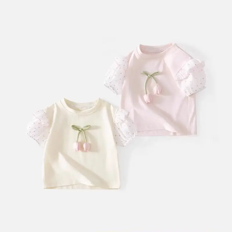 Girls Short Sleeved T-shirt Summer 2024 New Fashionable Children Versatile Top Girl Baby Bottom Shirt Summer T-shirt
Girls Short Sleeved T-shirt Summer 2024 New Fashionable Children Versatile Top Girl Baby Bottom Shirt Summer T-shirt