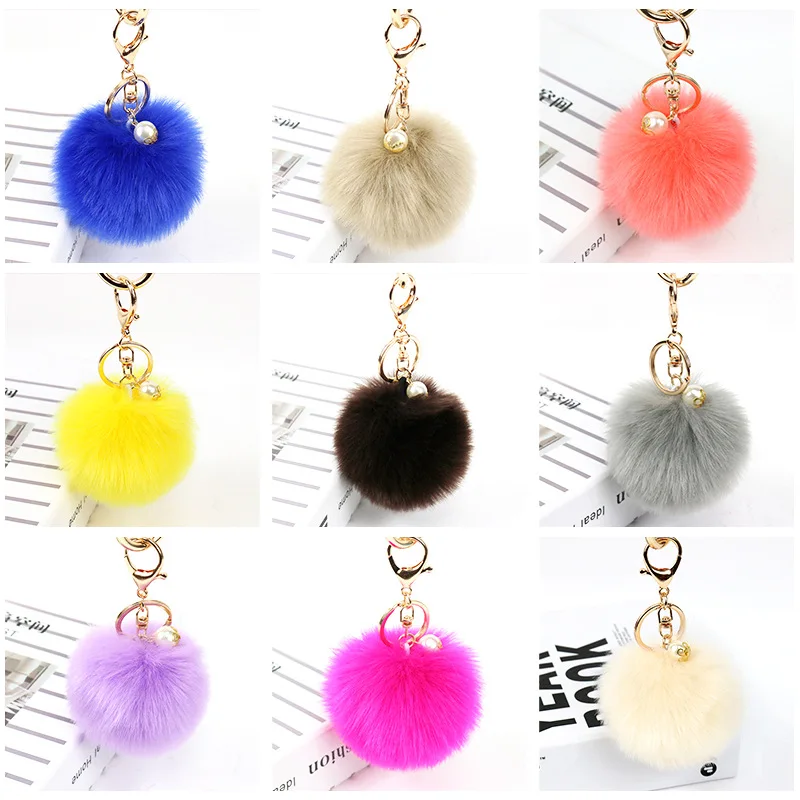 8cm 17 Colors Fluffy Rabbit Fur Ball Key Chain Cute Pompom Artificial Rabbit Fur Pearl Pendent Keychain Women Car Bag Key Ring
8cm 17 Colors Fluffy Rabbit Fur Ball Key Chain Cute Pompom Artificial Rabbit Fur Pearl Pendent Keychain Women Car Bag Key Ring