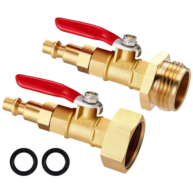 Blowout Adapter Kit With 1/4 Inch Male Quick Connecting Plug And 3/4 Inch Male GHT Thread, For Blowing Out Water
Blowout Adapter Kit With 1/4 Inch Male Quick Connecting Plug And 3/4 Inch Male GHT Thread, For Blowing Out Water
