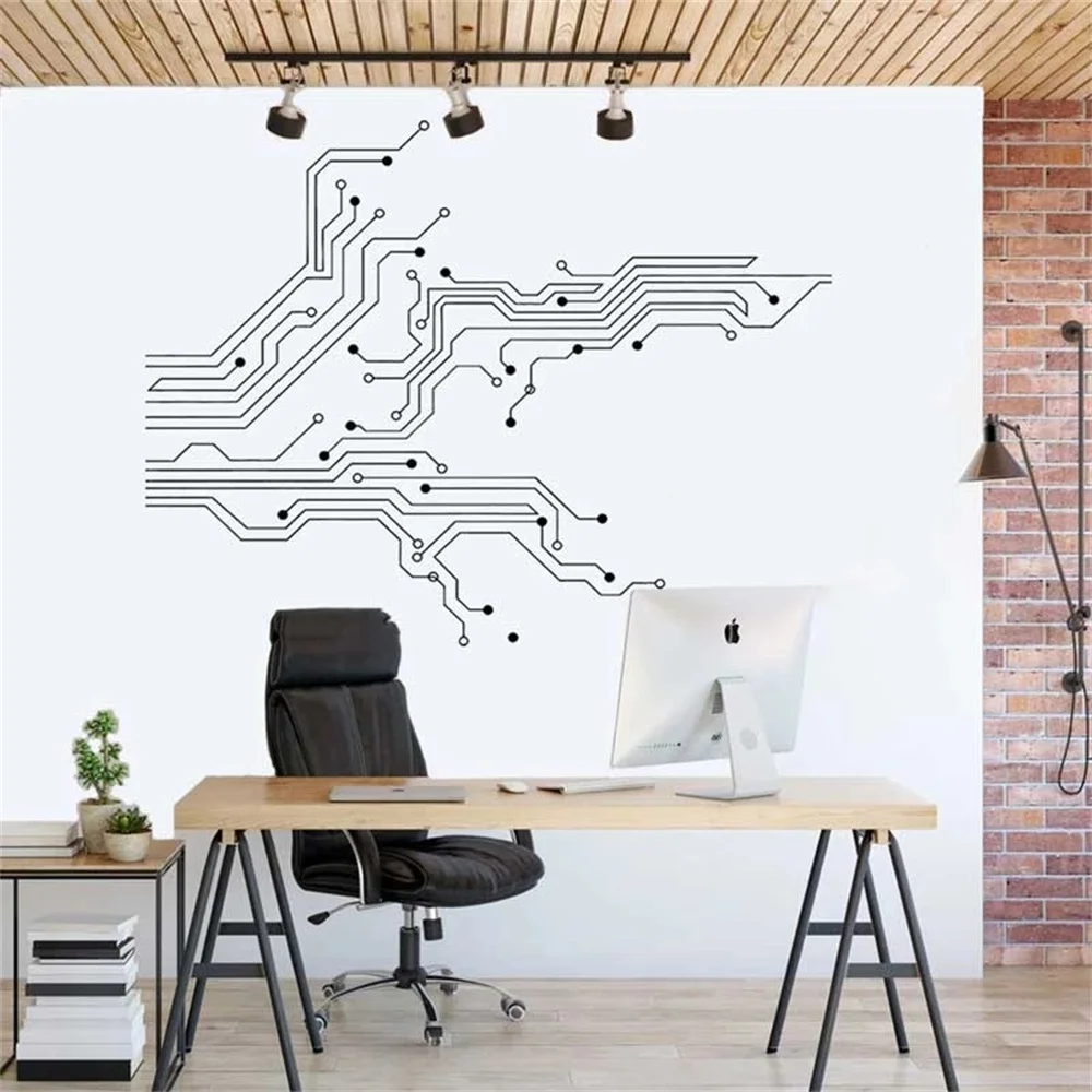 Circuit Board Technology Vinyl Wall Sticker Game Room Computer IT Software Science Wall Sticker Wall Decoration Art Decal Mural
Circuit Board Technology Vinyl Wall Sticker Game Room Computer IT Software Science Wall Sticker Wall Decoration Art Decal Mural