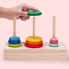 10-layer Hanoi Tower Intellectual Rainbow Tower Wooden Fun Educational Early Teaching Aids Educational Toys For Children
10-layer Hanoi Tower Intellectual Rainbow Tower Wooden Fun Educational Early Teaching Aids Educational Toys For Children