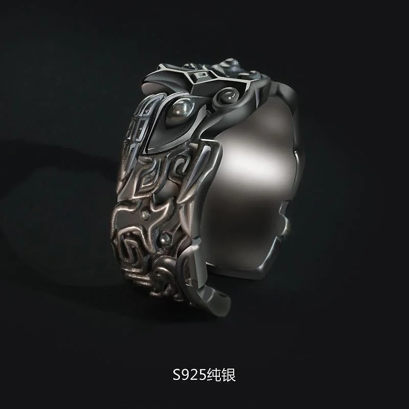 Men's animal face pattern retro ring men's personality trendy men's domineering index finger trendy couple open ring
Men's animal face pattern retro ring men's personality trendy men's domineering index finger trendy couple open ring