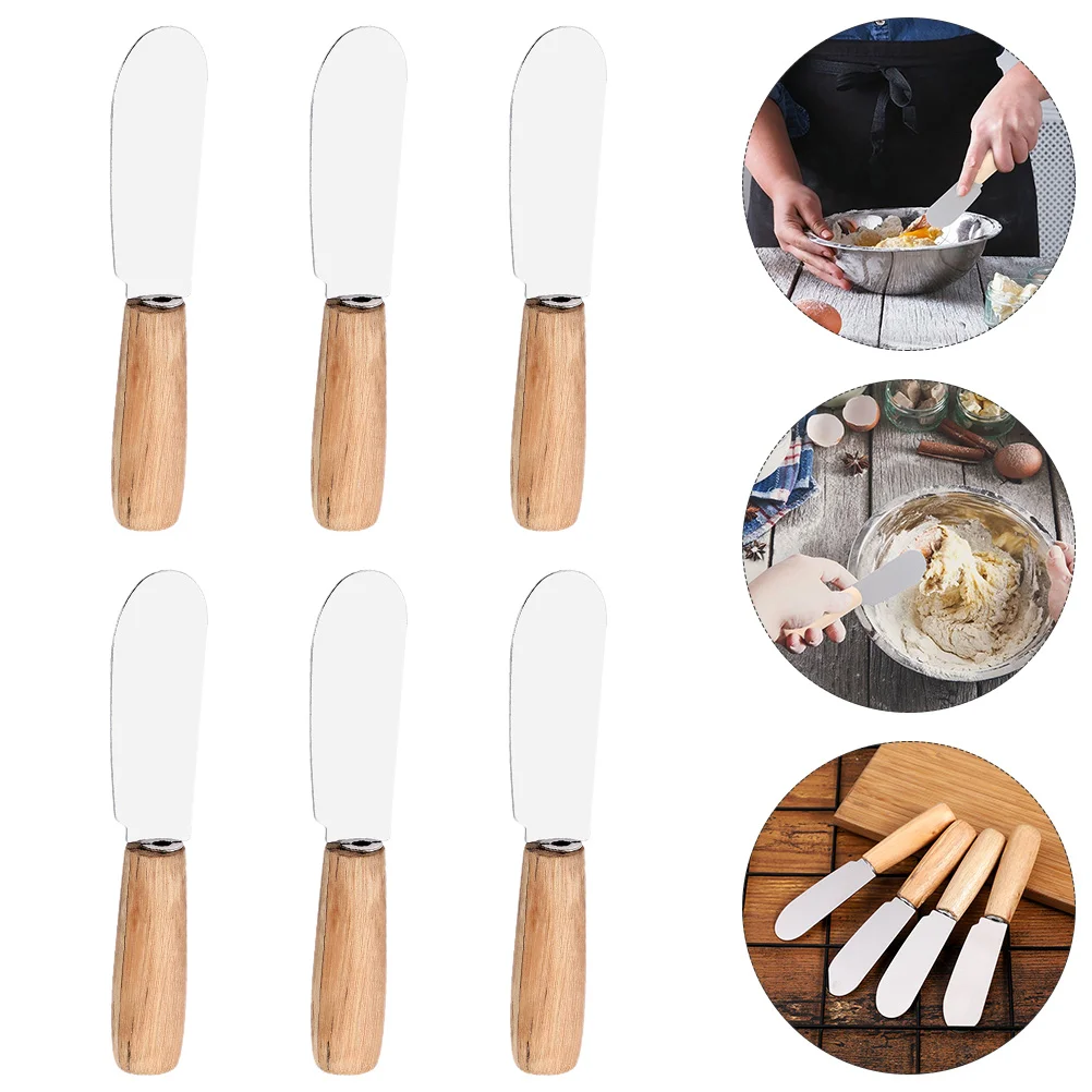 10pcs Stainless Steel Spatulas Cheese Wood Handle for Home Kitchen Butter Sandwich Condiment Cheese Spreader Set
10pcs Stainless Steel Spatulas Cheese Wood Handle for Home Kitchen Butter Sandwich Condiment Cheese Spreader Set