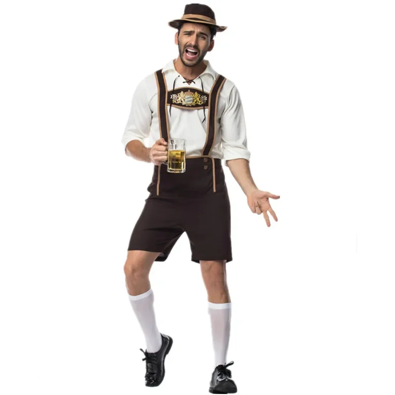 Традиционный мужской костюм Октоберфест Lederhosen, баварский Октоберфест, пивной мужской наряд, косплей, карнавал, Хэллоуин
Традиционный мужской костюм Октоберфест Lederhosen, баварский Октоберфест, пивной мужской наряд, косплей, карнавал, Хэллоуин