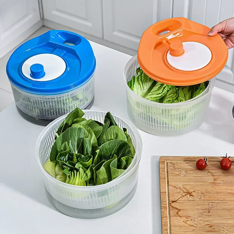 

Vegetables Salad Spinner Lettuce Leaf Vegetable Dehydrator Greens Washer Dryer Drainer Crisper Strainer For Washing Drying Leafy