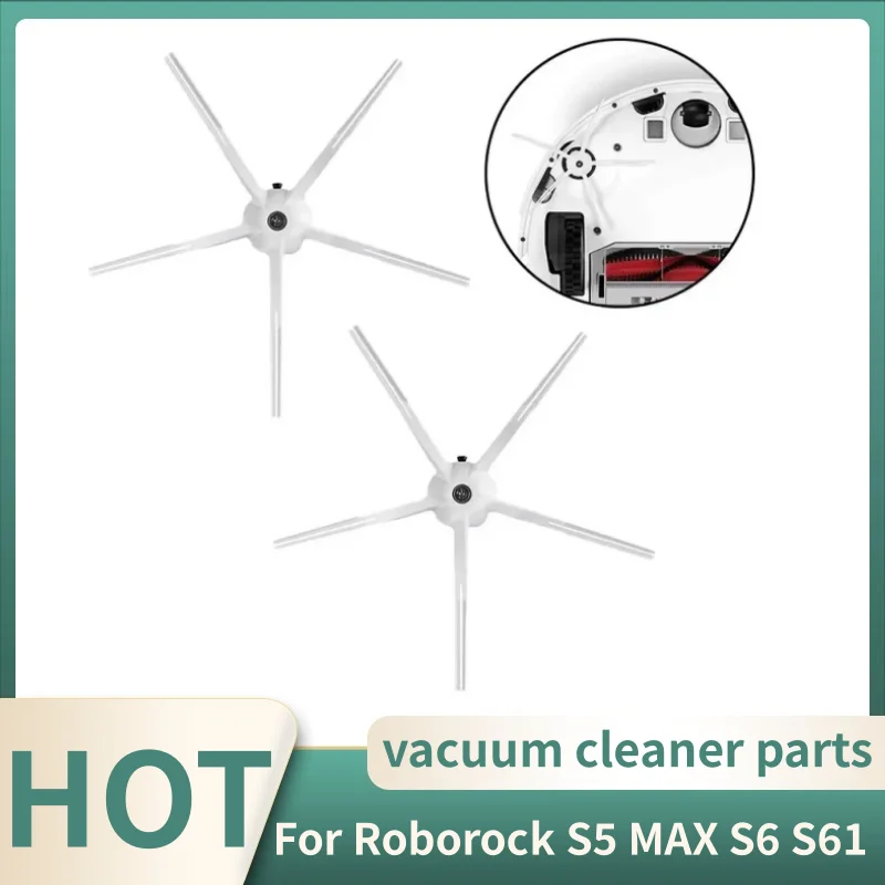 

For Roborock S5 MAX S6 S61 S60 S50 S55 T6 Rubber Side Brush Soft Silicone Accessroies New Vacuum Cleaner Side Brush Spare Parts