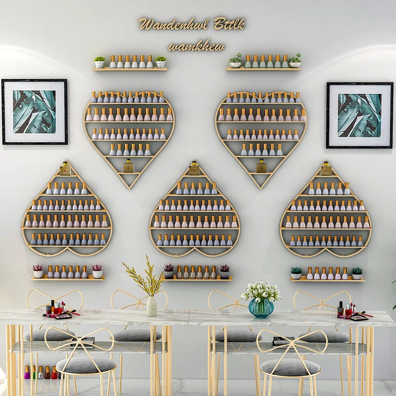 Heart-shaped Nail Nail Storage Shelves Nail Polish Display Rack Wall Hanging Iron Art Nail Oil Glue Shelves Wall Decoration
Heart-shaped Nail Nail Storage Shelves Nail Polish Display Rack Wall Hanging Iron Art Nail Oil Glue Shelves Wall Decoration