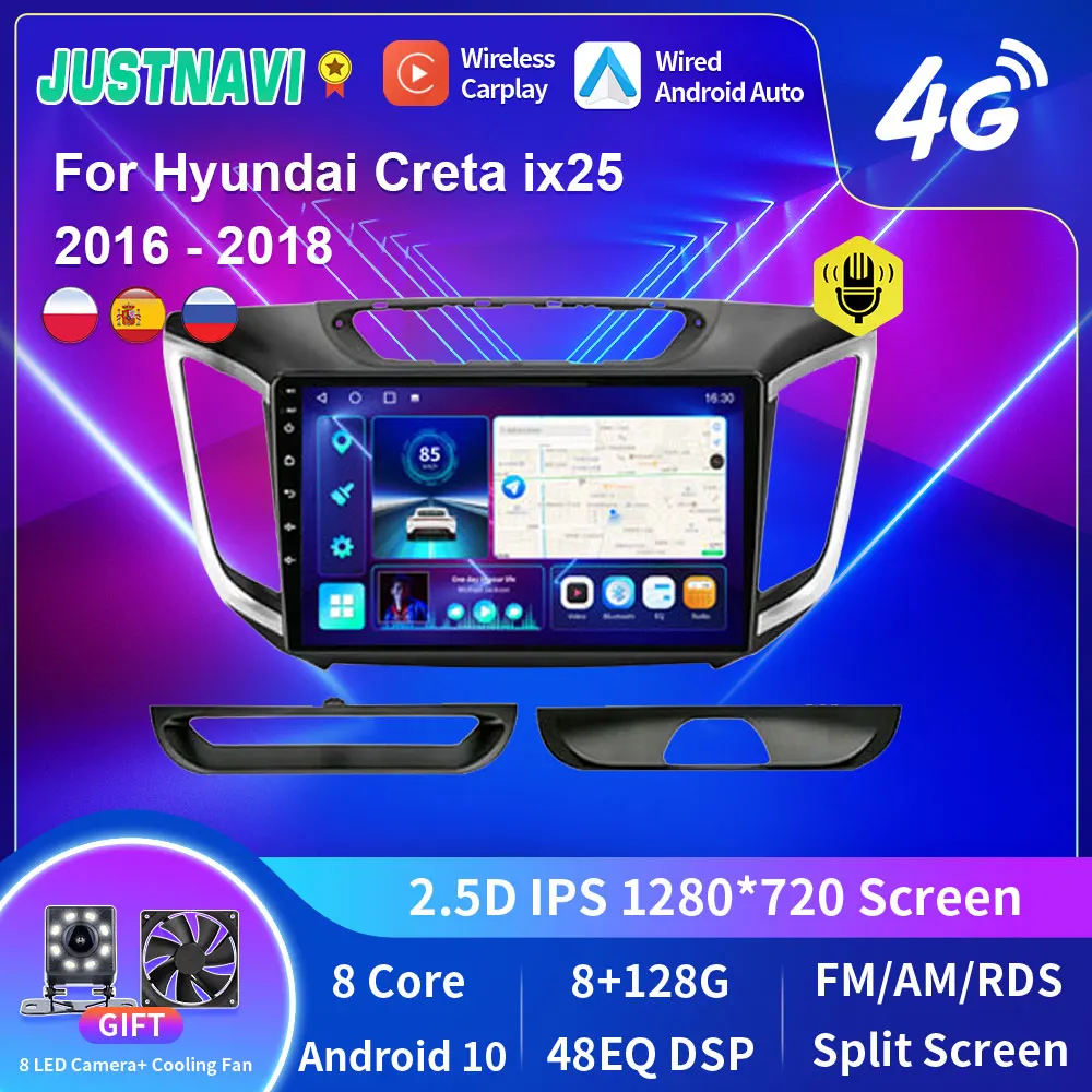JUSTNAVI QT10 4G For Hyundai Creta ix25 2016 - 2018 Android 10.0 Car Radio IPS Touch Screen Multimedia Player GPS NAVI Rear View
JUSTNAVI QT10 4G For Hyundai Creta ix25 2016 - 2018 Android 10.0 Car Radio IPS Touch Screen Multimedia Player GPS NAVI Rear View