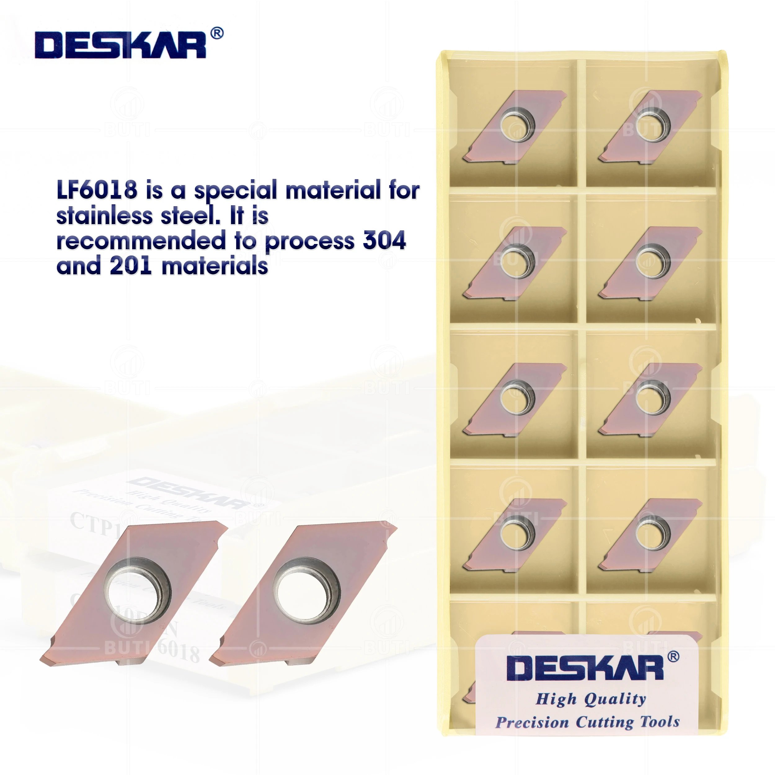 

DESKAR 100% Original CTP07FR CTP07FRN CTP10FR 10FRN 15FR 15FRN 20FR 20FRN LF6018 CNC Lathe Turning Tools Carbide Inserts Cutter