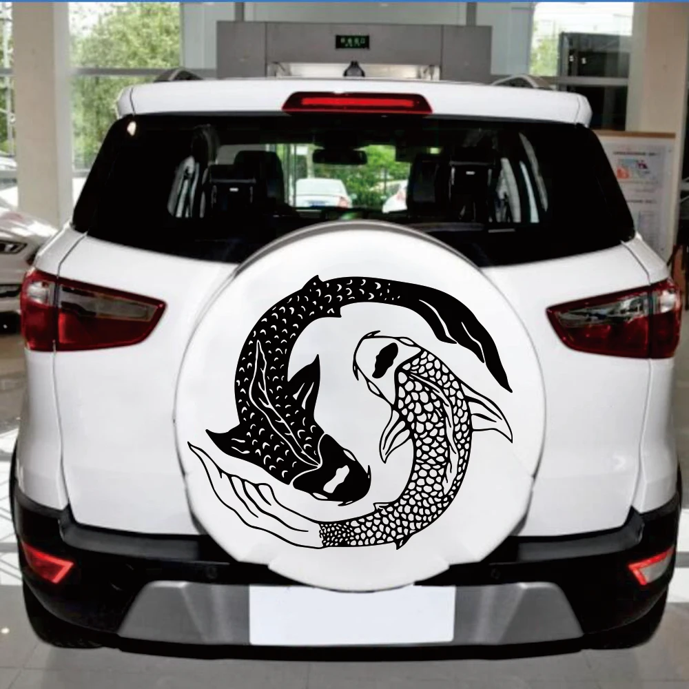 2Pcs Carp Fish Yinyang Car Sticker Hood Tailgate Door Windshield Animal Mediation Truck SUV Decal Vinyl Decor 
2Pcs Carp Fish Yinyang Car Sticker Hood Tailgate Door Windshield Animal Mediation Truck SUV Decal Vinyl Decor