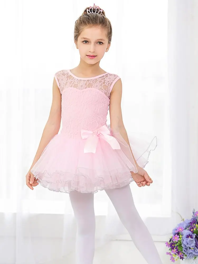 Summer Children's Cotton Lace Ballet Tutu Dress with Tulle Skirt Practice Clothes for Girls Stage Performance Costumes C22012
Summer Children's Cotton Lace Ballet Tutu Dress with Tulle Skirt Practice Clothes for Girls Stage Performance Costumes C22012