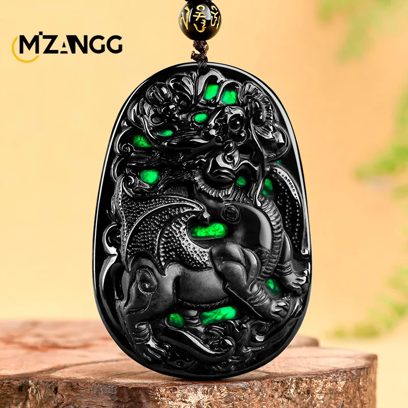 Natural Jadeite Ink Jade Flying Unicorn Pendant Ice Kind Fortune Men and Women Jade Necklace Hand-carved Luxury Jewelry Mascot
Natural Jadeite Ink Jade Flying Unicorn Pendant Ice Kind Fortune Men and Women Jade Necklace Hand-carved Luxury Jewelry Mascot