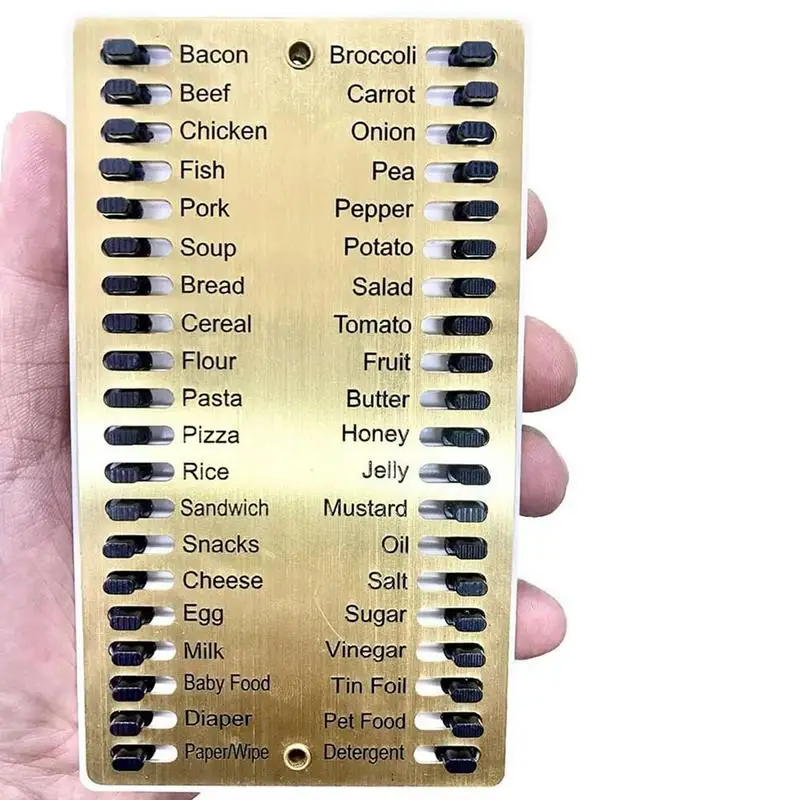 Metal Grocery List Reusable Slide Checklist Boards Household Planner Board With Suspending Hole Home Supplies Slide Tab Grocery
Metal Grocery List Reusable Slide Checklist Boards Household Planner Board With Suspending Hole Home Supplies Slide Tab Grocery