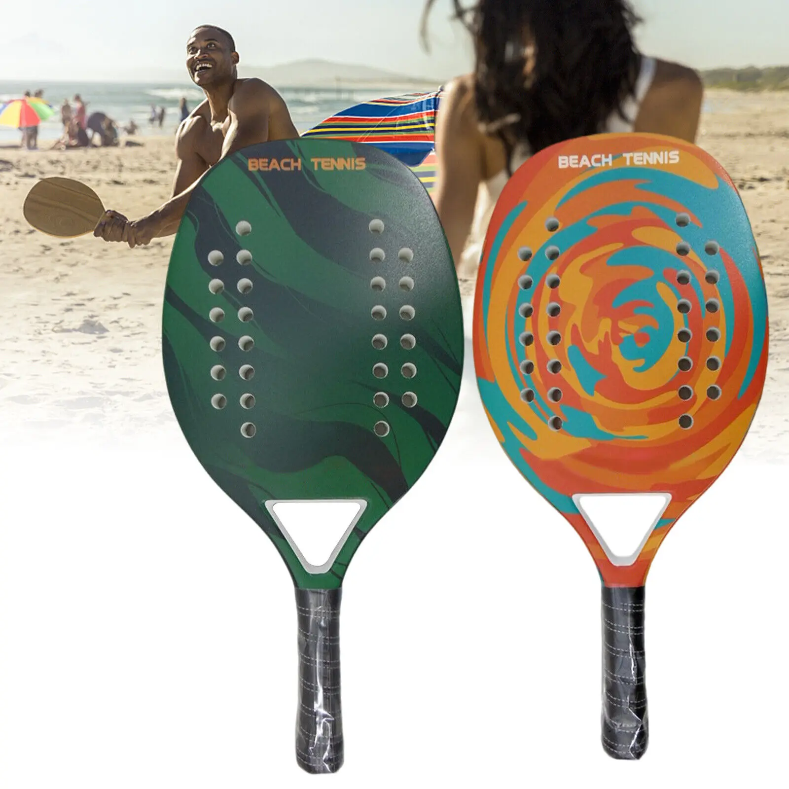 

2024 for Men Women Sports Equipment Beach Tennis Paddle Racket Carbon Bag Fiber Face