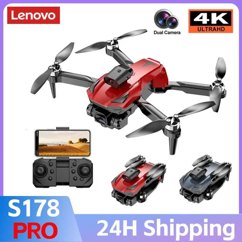 Lenovo S178 PRO GPS Drone 4K Professional Dual HD Camera 5G WIFI FPV 720° Obstacle Avoidance Brushless Motor Rc Quadcopter Dron
Lenovo S178 PRO GPS Drone 4K Professional Dual HD Camera 5G WIFI FPV 720° Obstacle Avoidance Brushless Motor Rc Quadcopter Dron